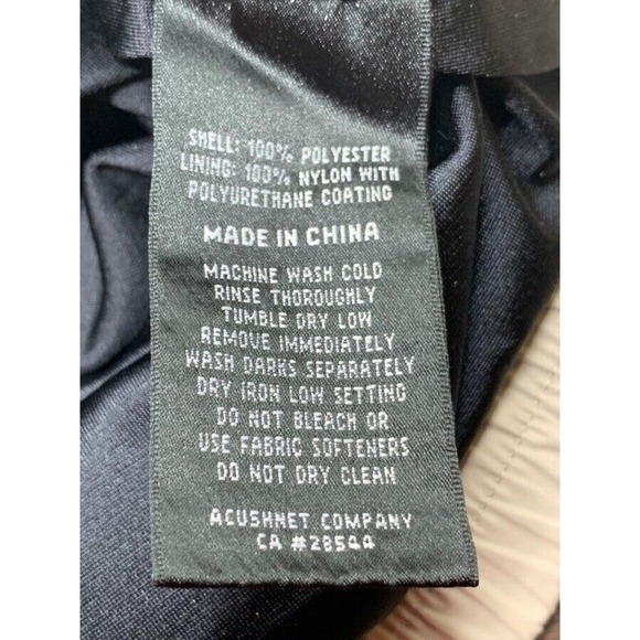 DryJoys by FootJoy Mens SS 1/2 Zip/Snap Pullover Golf Rain Jacket Beige L - Picture 6 of 8